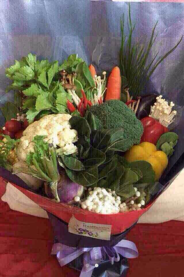 Bouquet made of vegetables for Mother’s Day